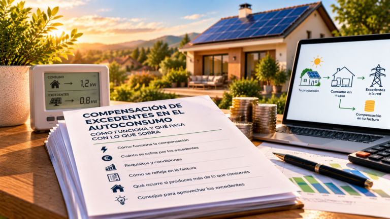 Compensación de excedentes de una instalación solar